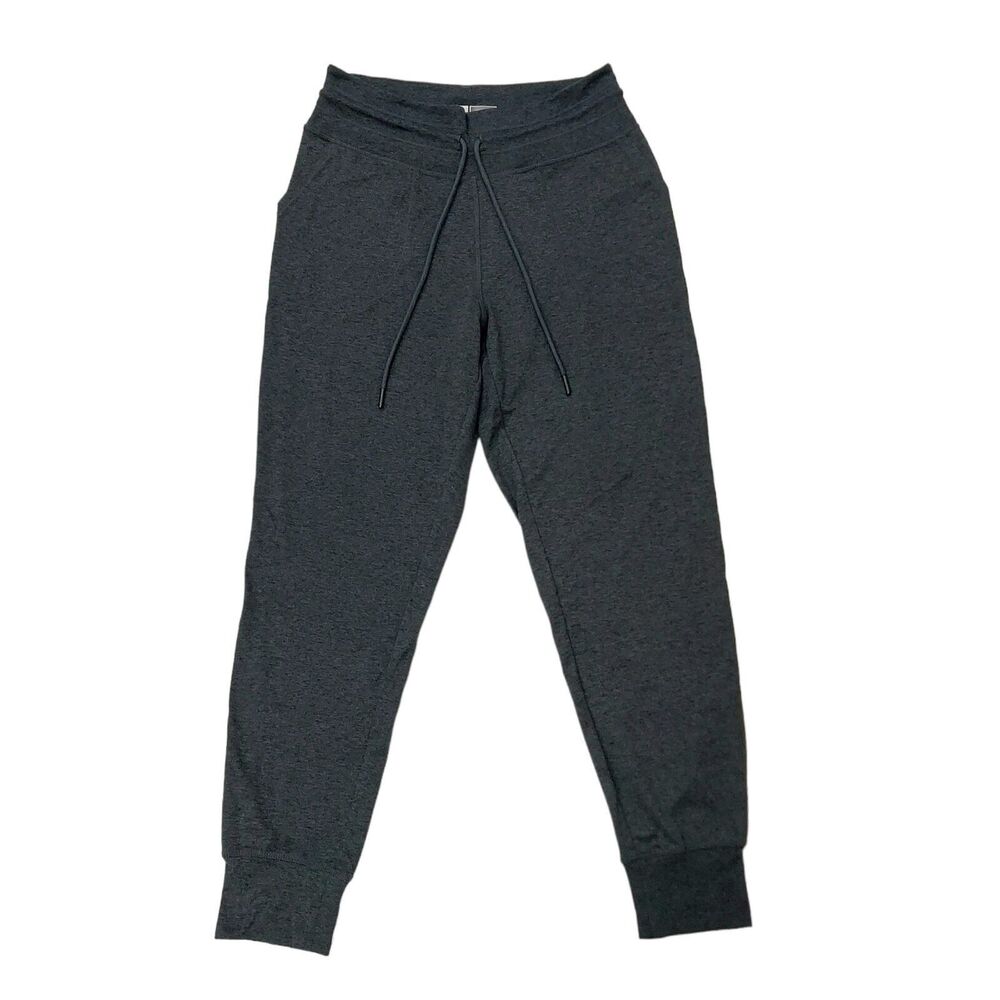 Lole Jogger Pants Womens Small Dark Gray Tapered Stretch Soft Fabric Loungewear
